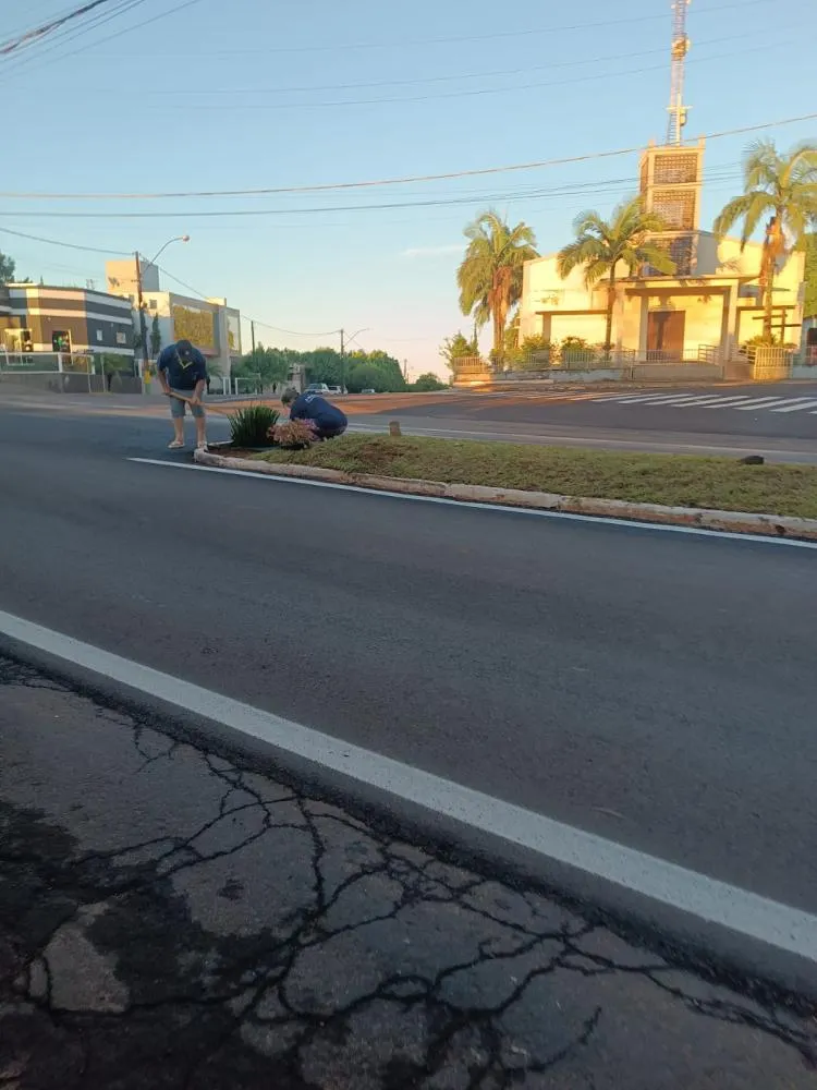 Moradores e empresas adotam canteiros na Avenida Ijuí 