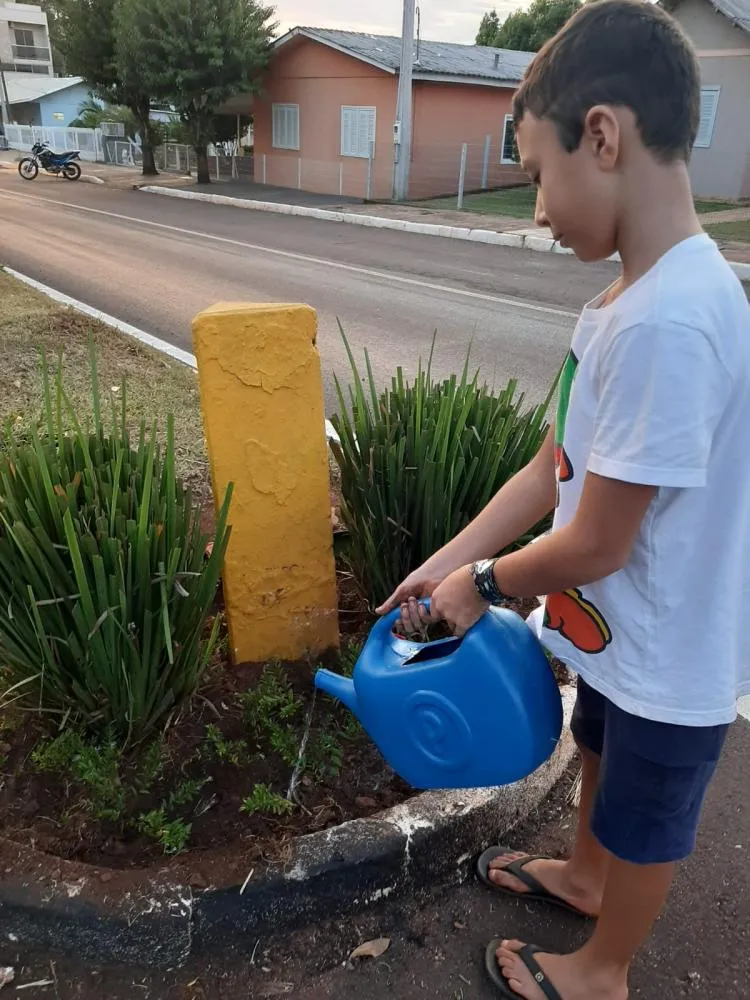 Moradores e empresas adotam canteiros na Avenida Ijuí 