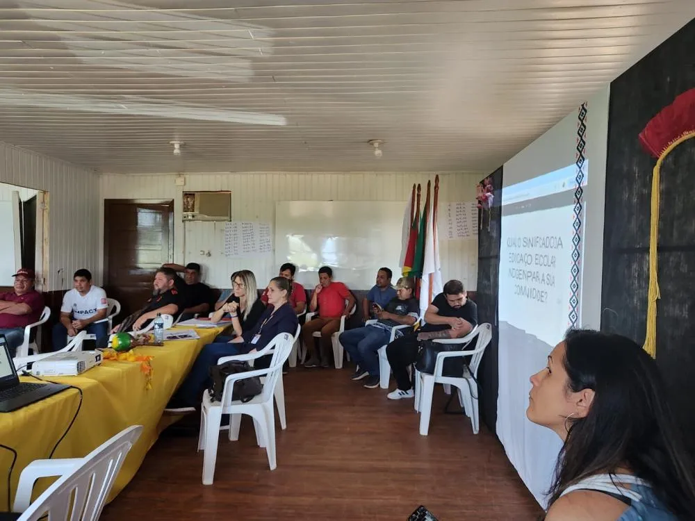 Escola Kasin Mig sedia encontro com foco na avaliação e gestão educacional nas aldeias