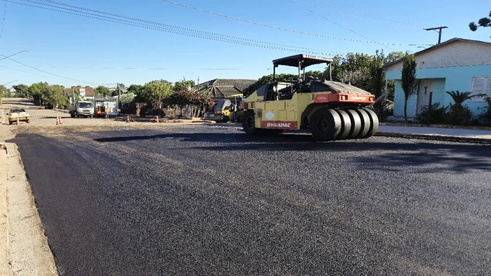 Projeto Tamandaré em ação: pavimentação avança e transforma vias urbanas em Tenente Portela