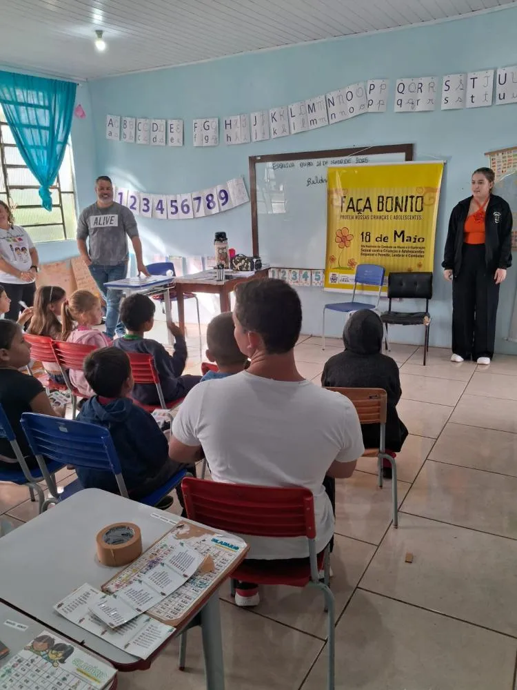 Conscientização sobre abuso infantil chega às escolas do interior do município