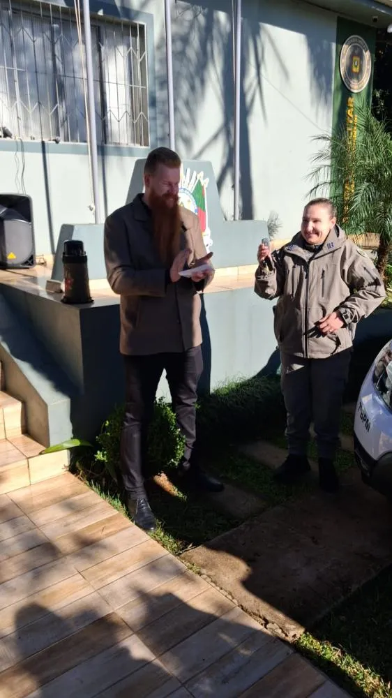 Comunidade de Tenente Portela entrega nova viatura à Brigada Militar em cerimônia marcada pela união e apoio coletivo