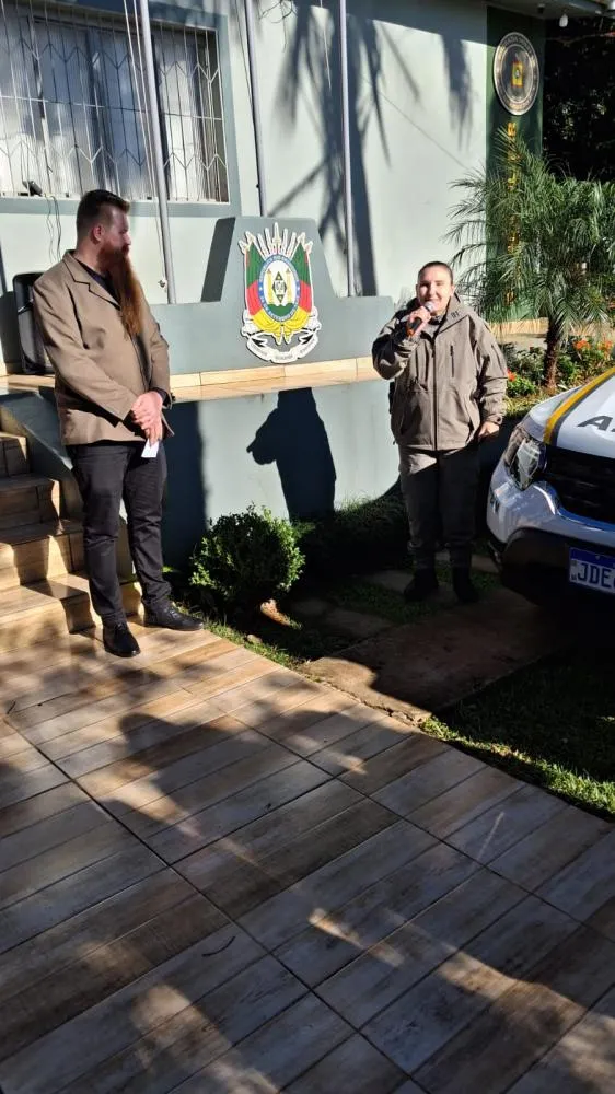 Comunidade de Tenente Portela entrega nova viatura à Brigada Militar em cerimônia marcada pela união e apoio coletivo