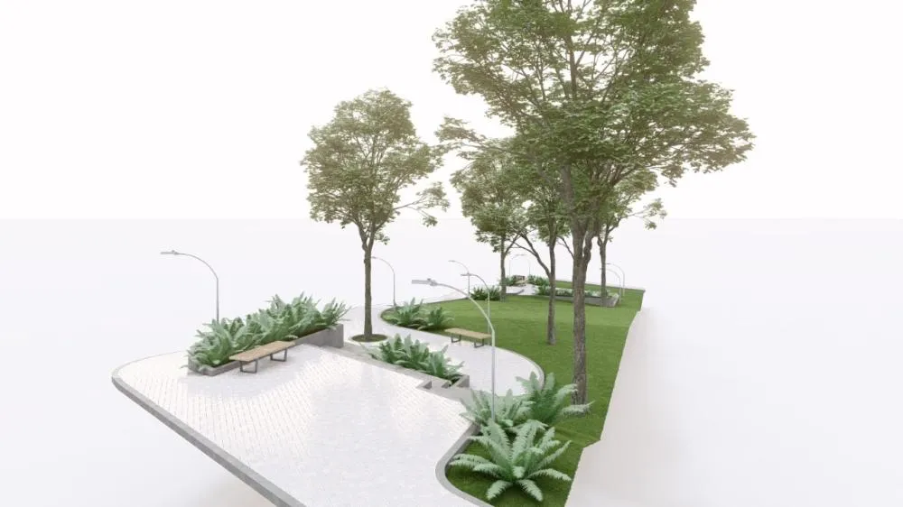Minipraça revitaliza trecho da Avenida Ceres 