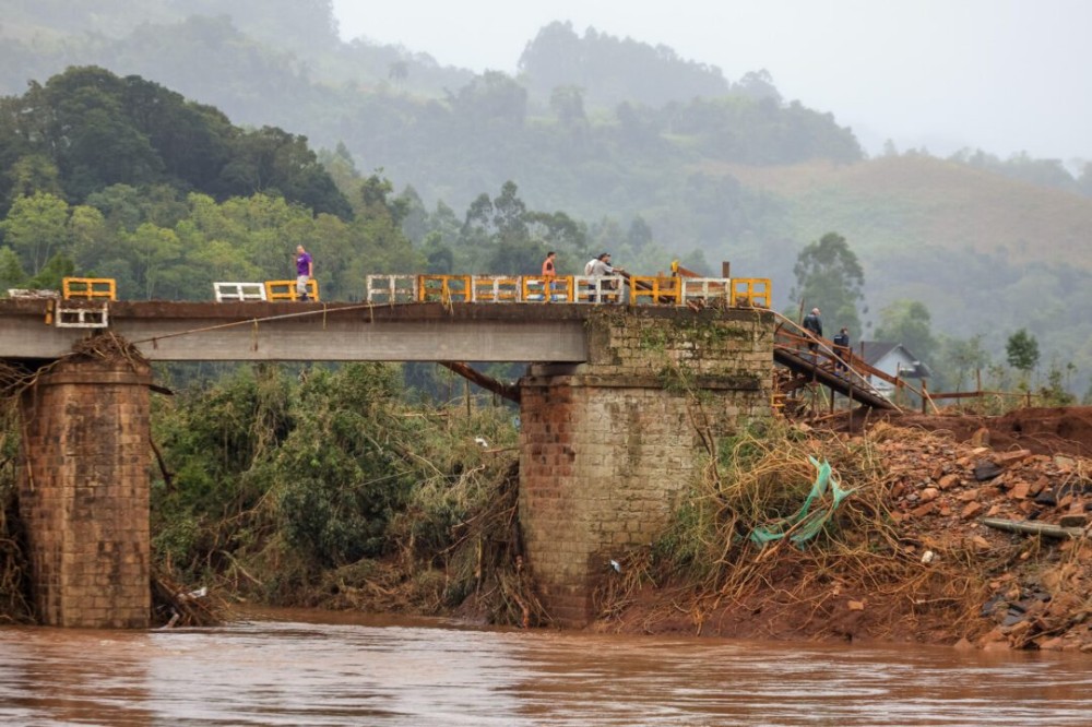 Sinimbu é uma das cidades priorizadas no plano de recuperação de pontes e estradas. Foto: Gustavo Mansur/ Palácio Piratini