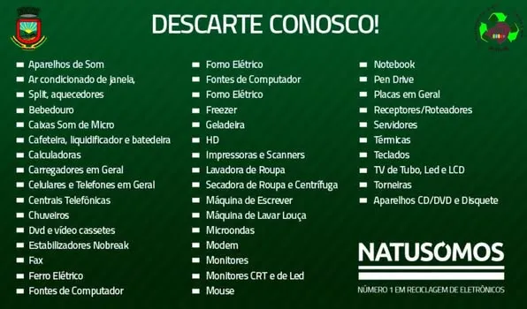 Prefeitura cria espaço permanente para coleta de resíduos eletrônicos