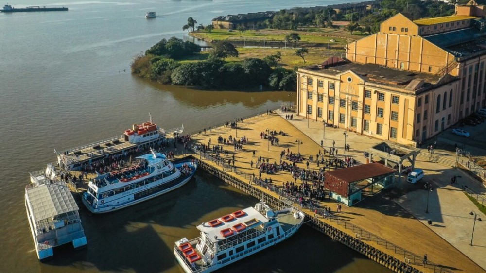 Nova bilheteria do atracadouro turístico Nico Fagundes foi inaugurada em julho de 2019. Foto: Jefferson Bernardes/PMPA