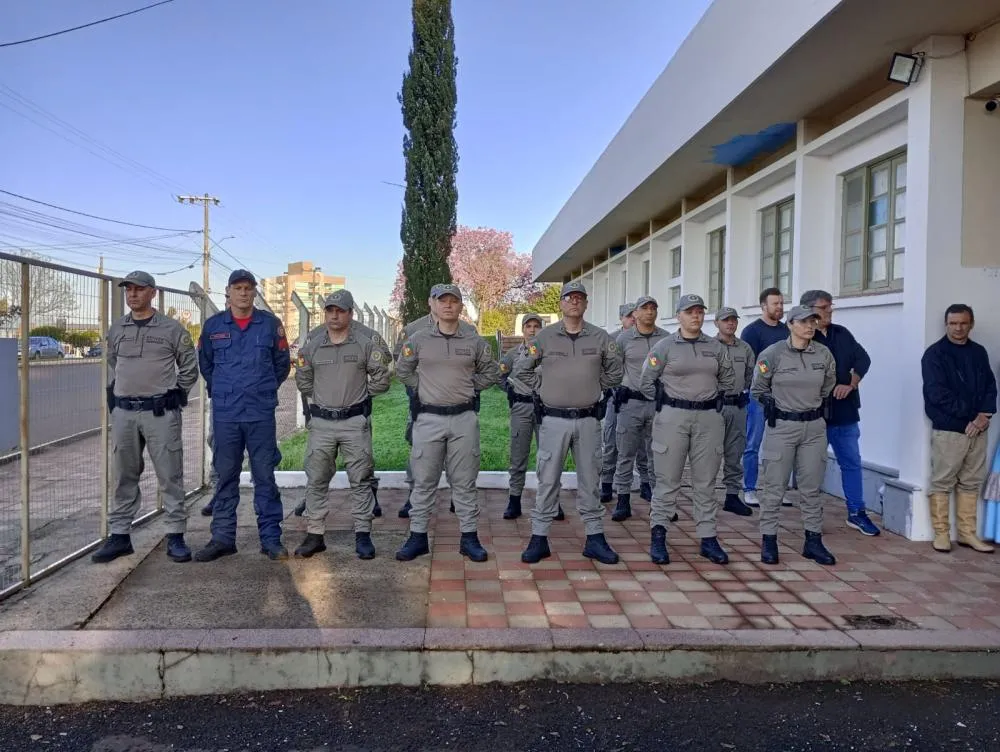 Brigada Militar realiza solenidade de recebimento do Fogo Simbólico da Pátria em Três Passos