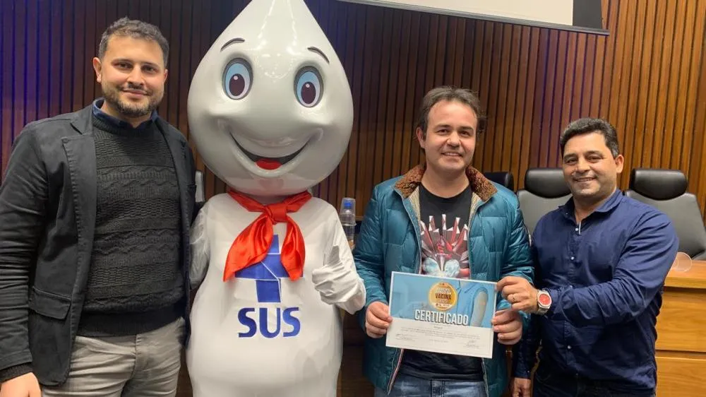 Município é premiado com selo Ouro pelo avanço na vacinação