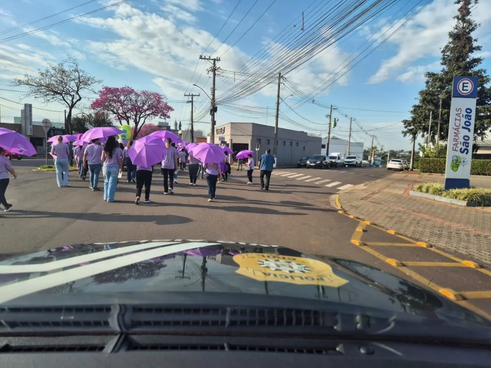 2ª Caminhada Agosto Lilás mobiliza comunidade e instituições em Três Passos