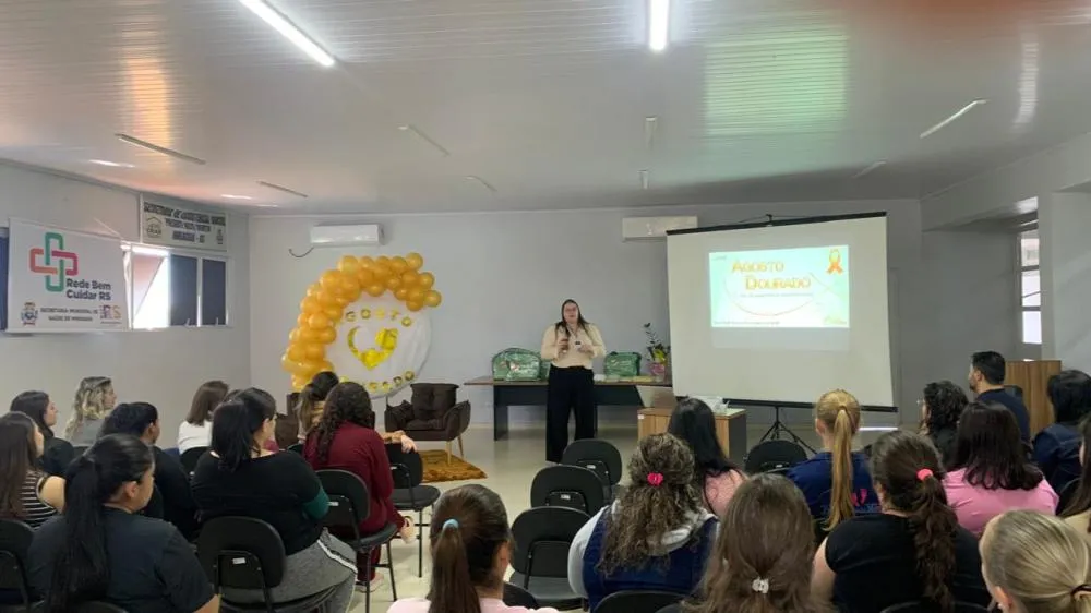 Grupo de Gestantes Novo Ser é agraciado com palestra sobre amamentação e entrega de kits do programa Mãe Gaúcha
