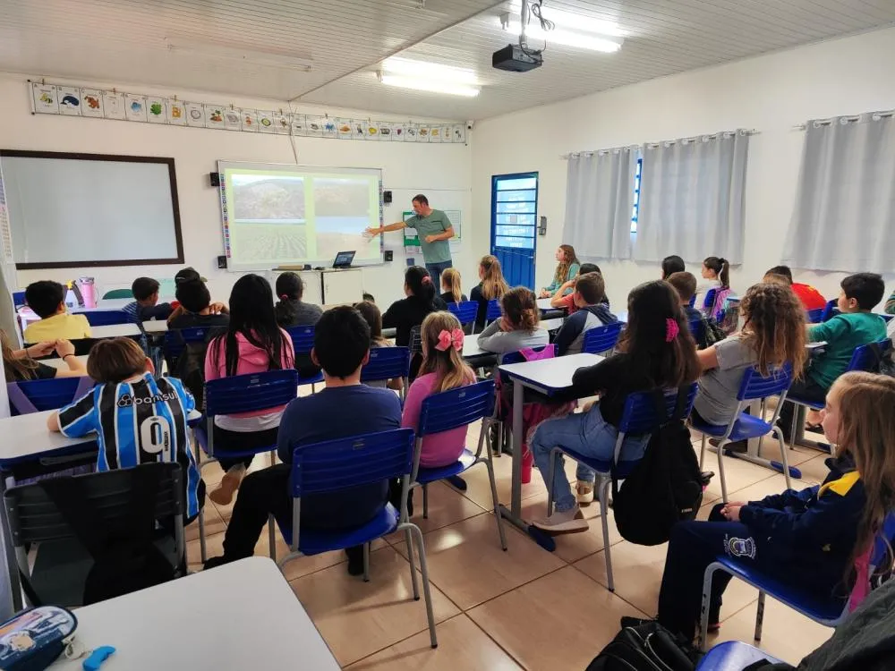 Atividade escolar aborda preservação da Mata Atlântica em Derrubadas