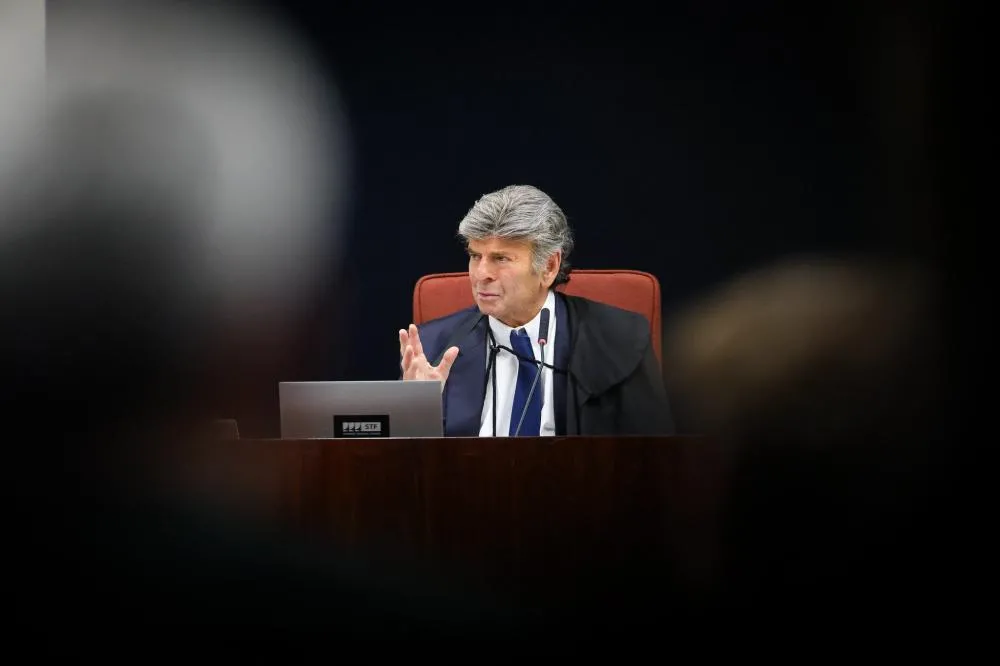 Luiz Fux foi o terceiro ministro a votar no julgamento sobre a tentativa de golpe de Estado. Foto: Gustavo Moreno/STF