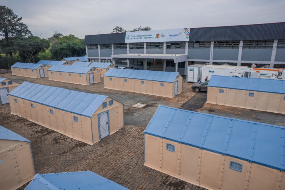 Espaço conta com 126 casas modulares para acolher mais de 600 pessoas. Foto: Joel Vargas/Ascom GVG