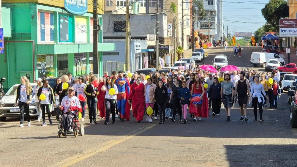 Setembro Amarelo e Vermelho mobiliza população com Caminhada pela Vida