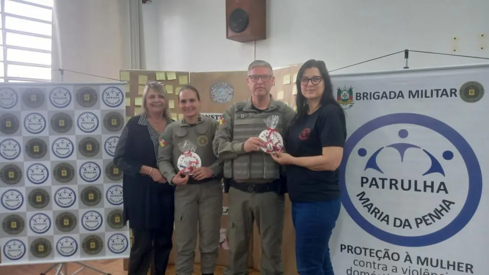 Brigada Militar realiza palestra sobre violência doméstica e familiar