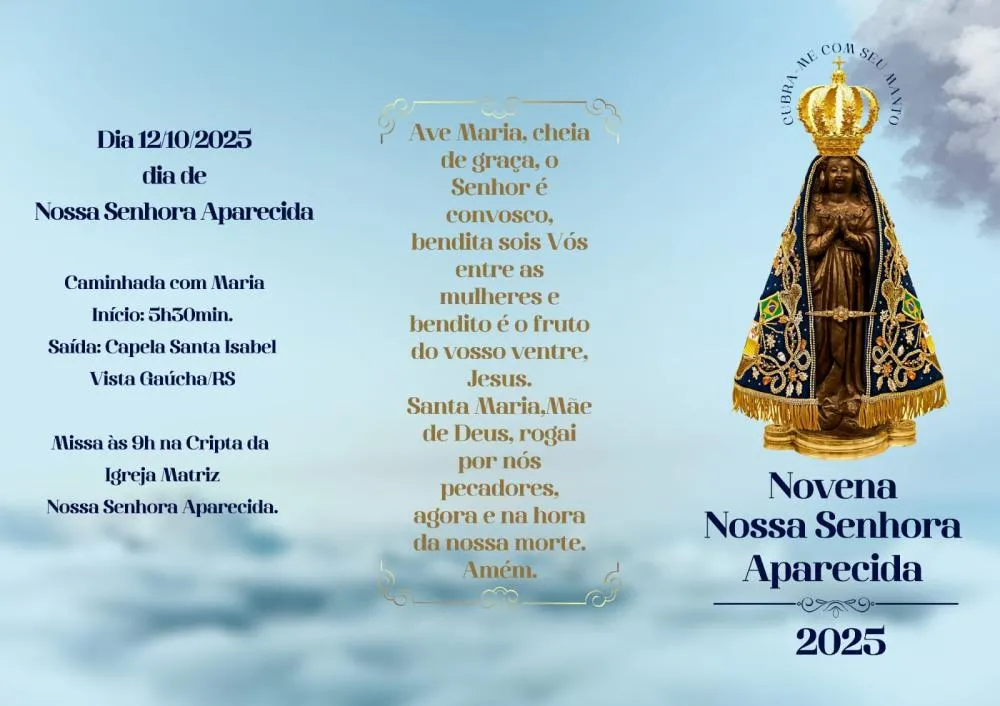 Microrregião celebra a Novena de Nossa Senhora Aparecida 2025