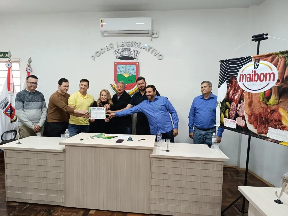 Empresa Maibom recebe certificação do SISBI-POA em Vista Gaúcha