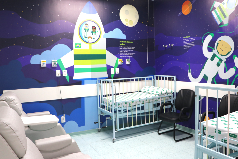 Ambiente para observação de pacientes. Fotos: Divulgação\Unimed Noroeste\RS