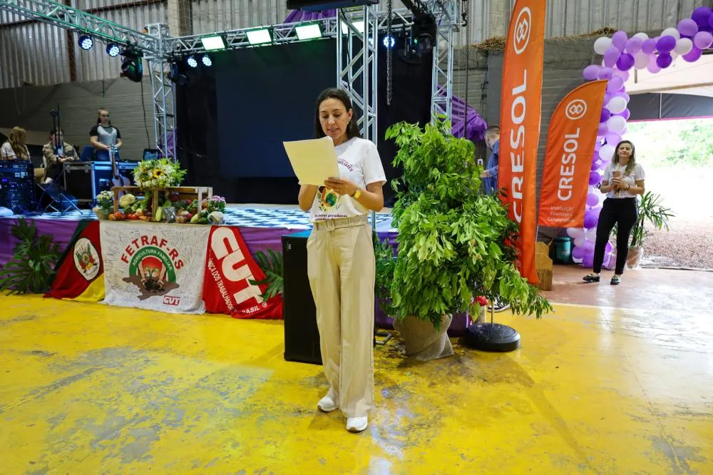 2º Encontro Estadual e 1ª Feira de Agricultoras Familiares da FETRAF-RS reafirma protagonismo das mulheres e apresenta carta com reivindicações e compromissos pela vida, pela natureza e pela agricultura familiar