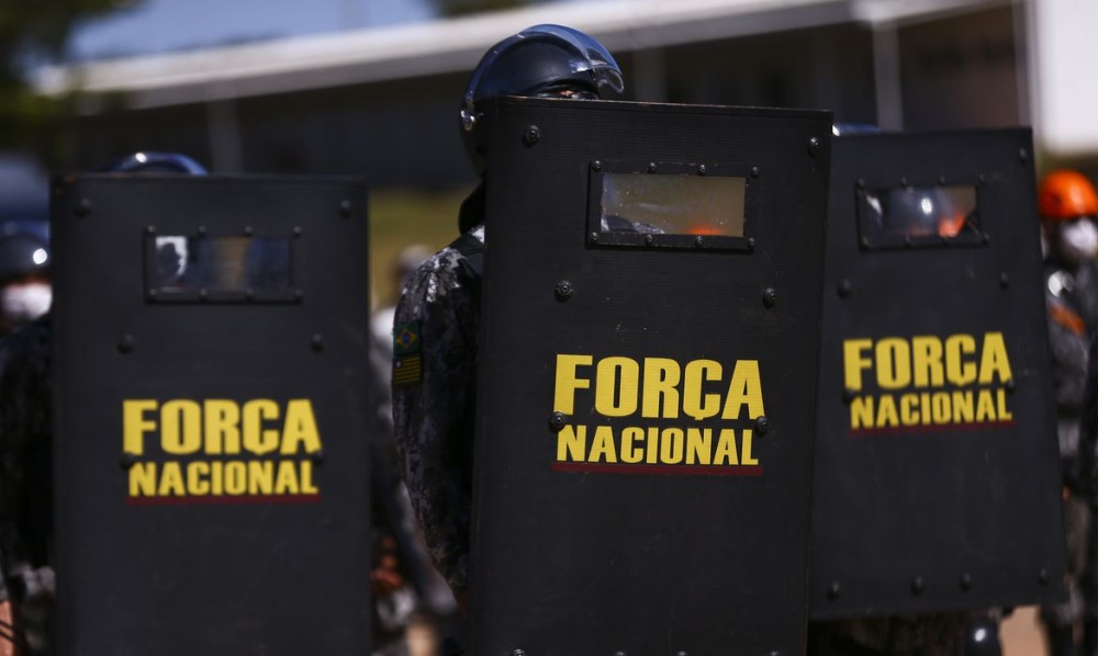 Cerimônia de entrega de itens de segurança para 23 estados e o Distrito Federal. Os bens, que fazem parte do acervo da Força Nacional de Segurança Pública.