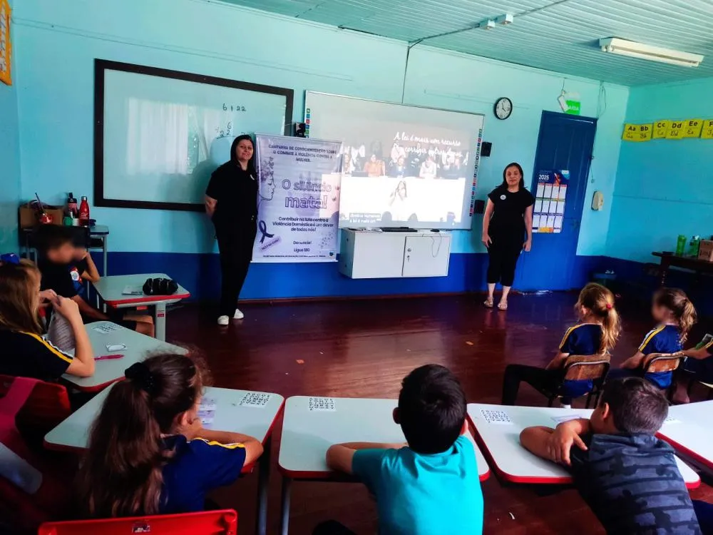 Campanha Novembro Roxo mobiliza estudantes de Derrubadas com atividades educativas