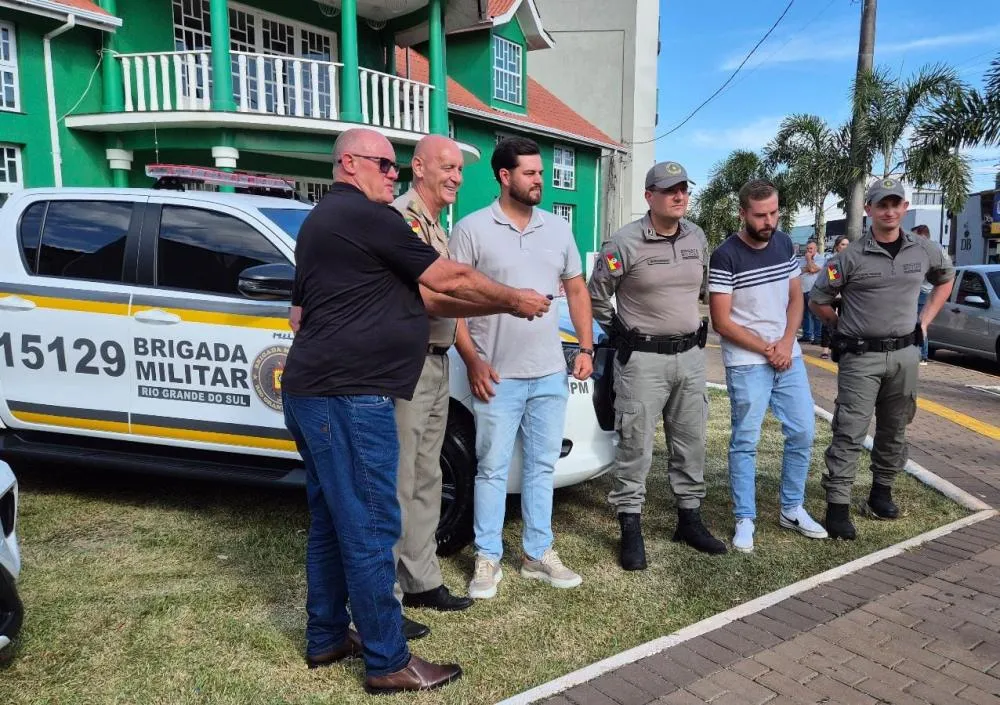 Brigada Militar realiza entrega de novas viaturas na área do 7º BPM