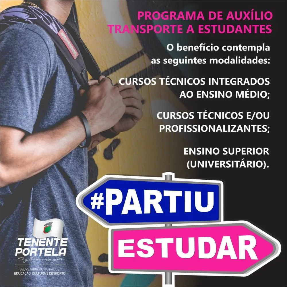 Abrem na segunda-feira, 14, as inscrições para o Programa de Auxílio Transporte a Estudantes