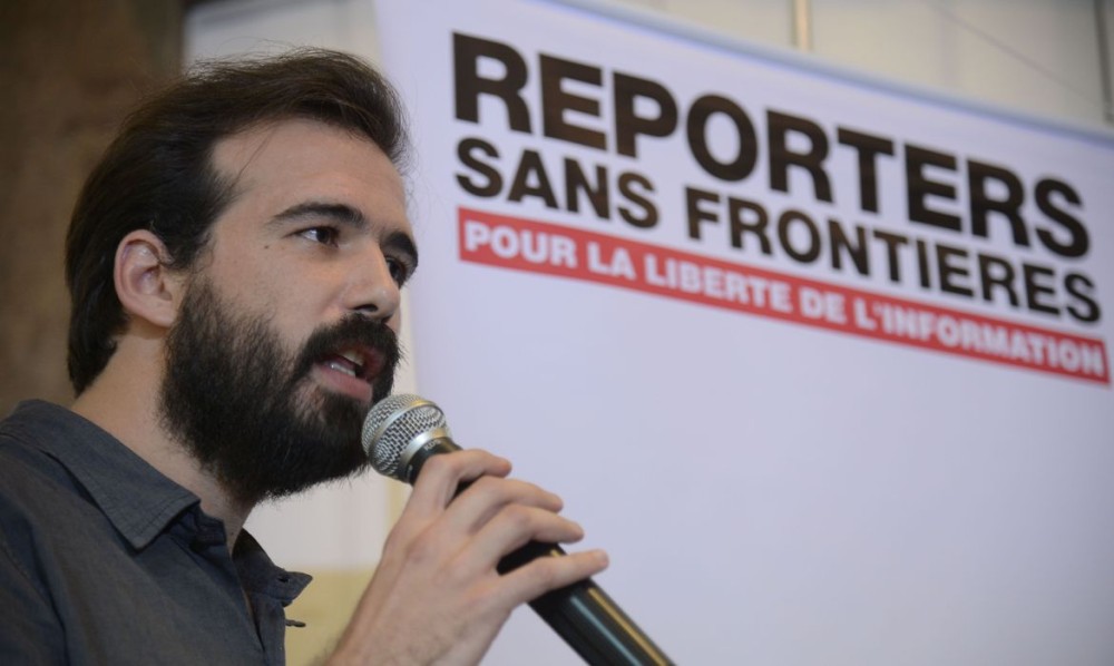 A ONG Repórteres Sem Fronteira (RSF) lança o Ranking Mundial da Liberdade de Imprensa 2018, no Palácio Itamaraty, região central da cidade. Na foto, Artur Romeu, coordenador do RSF.