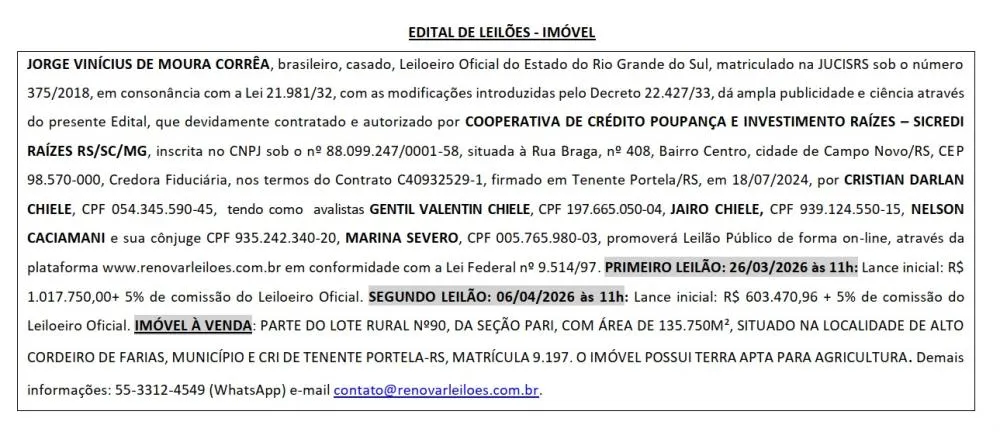 Imagem: Divulgação/Renovar Imóveis