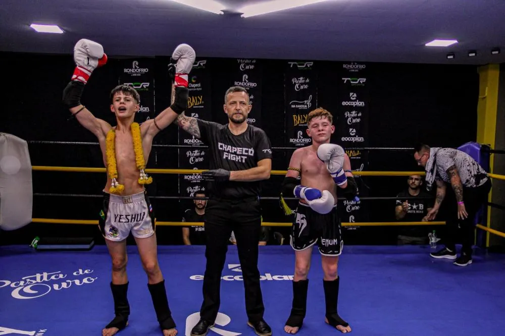 CT Nenê Muay Thai conquista resultados expressivos no Chapecó Fight e projeta disputa de cinturão em Tenente Portela