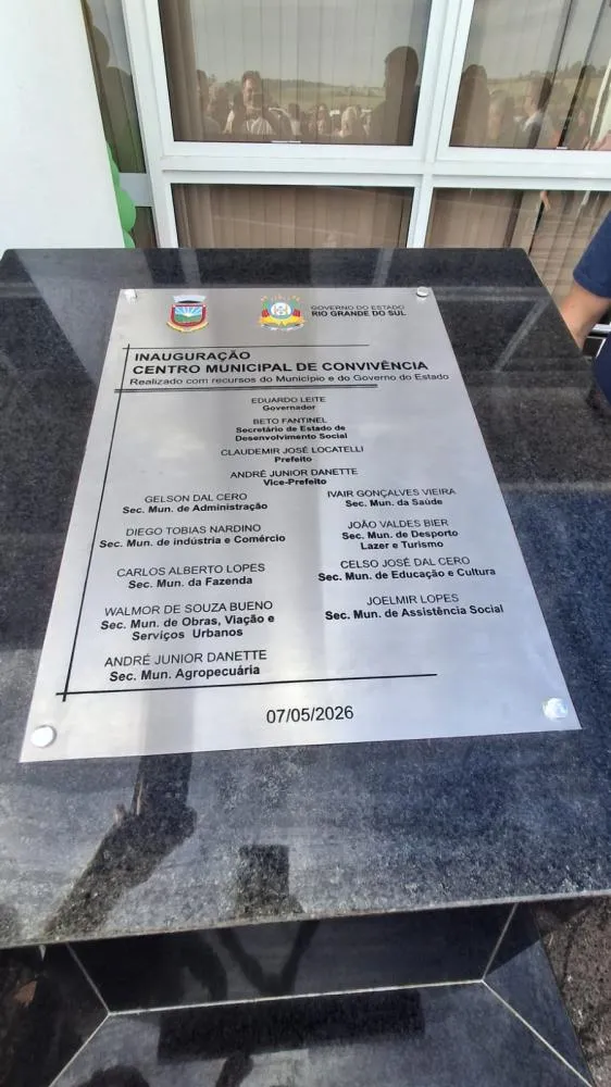 Vista Gaúcha inaugura Centro Municipal de Convivência, considerado referência pioneira no interior do Rio Grande do Sul