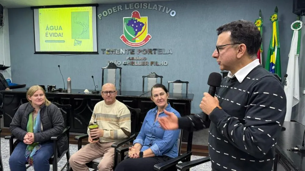 Audiência pública debate problemas no abastecimento de água pela Aegea em Tenente Portela
