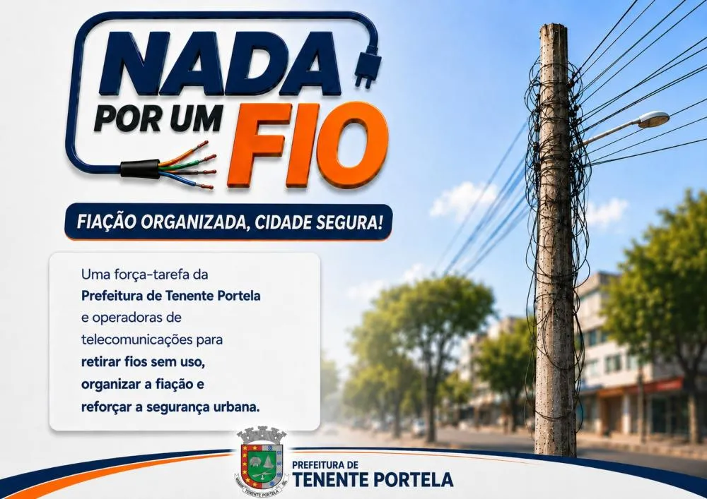 Município e operadoras de internet iniciam força-tarefa para organização da fiação urbana