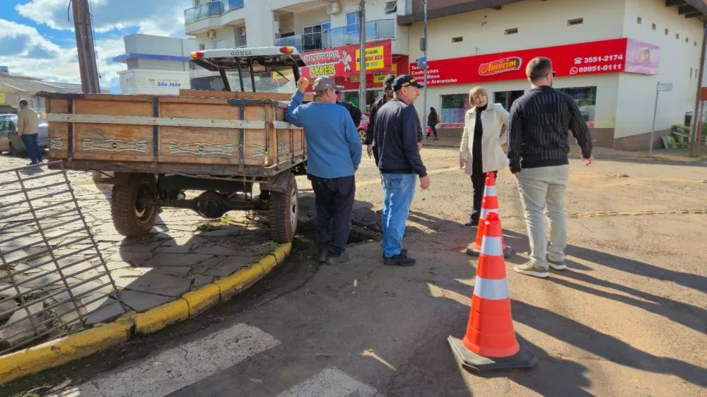 Recapeamento das vias centrais marca nova etapa da revitalização urbana em Tenente Portela