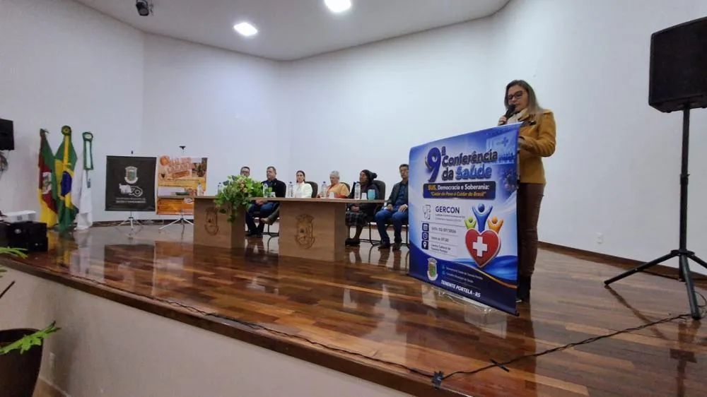 9ª Conferência Municipal de Saúde debate fortalecimento do SUS e novo sistema de regulação de consultas em Tenente Portela