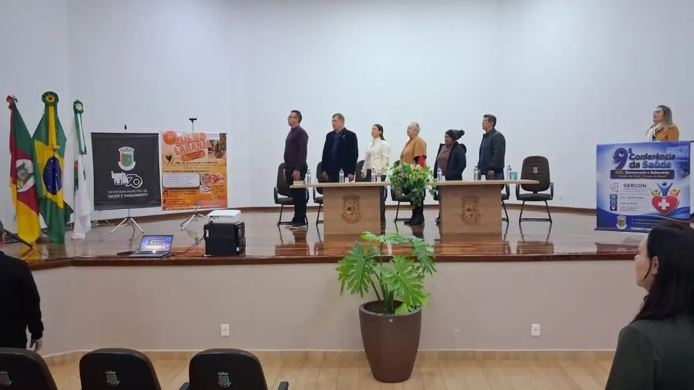 9ª Conferência Municipal de Saúde debate fortalecimento do SUS e novo sistema de regulação de consultas em Tenente Portela