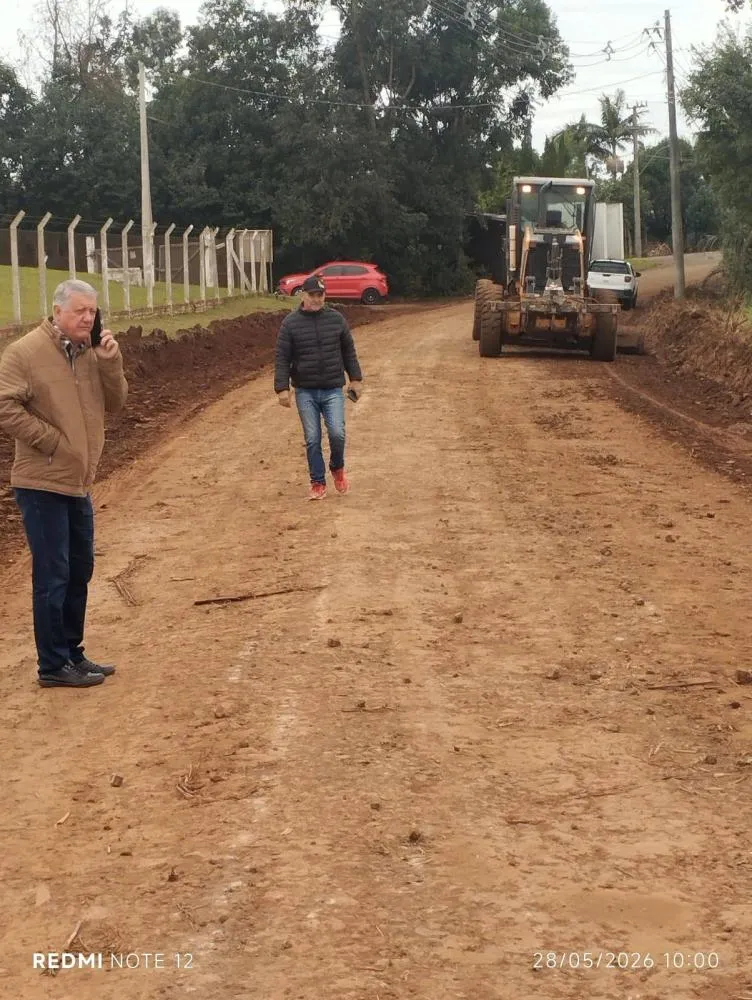 Pavimentação entre CTG Querência Gaúcha e Silo da Cooper A1 entra na fase final em Vista Gaúcha