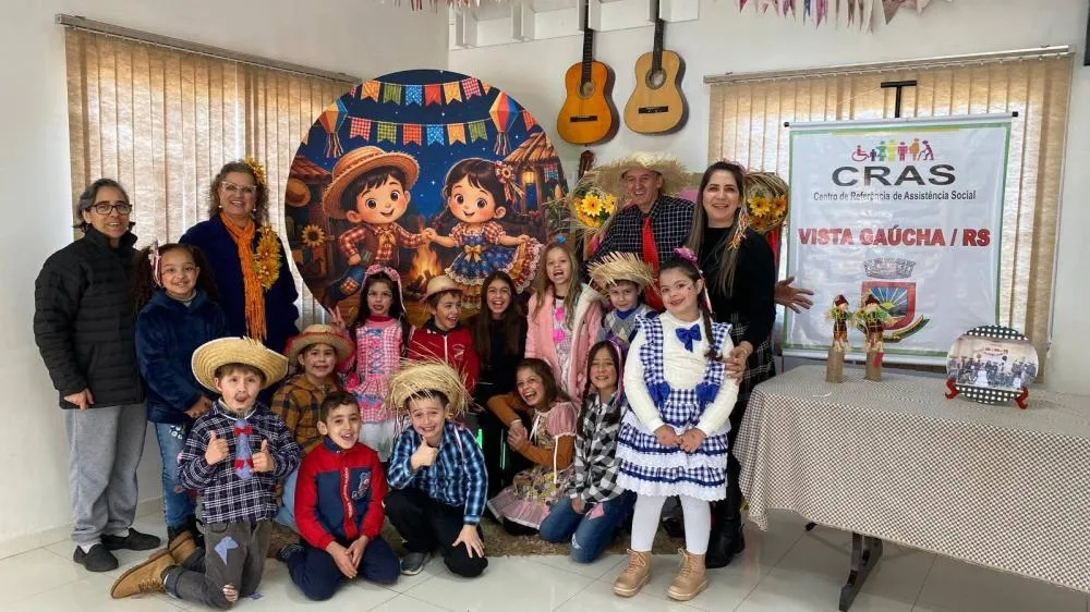 CRAS promove festas juninas e fortalece vínculos com famílias em Vista Gaúcha