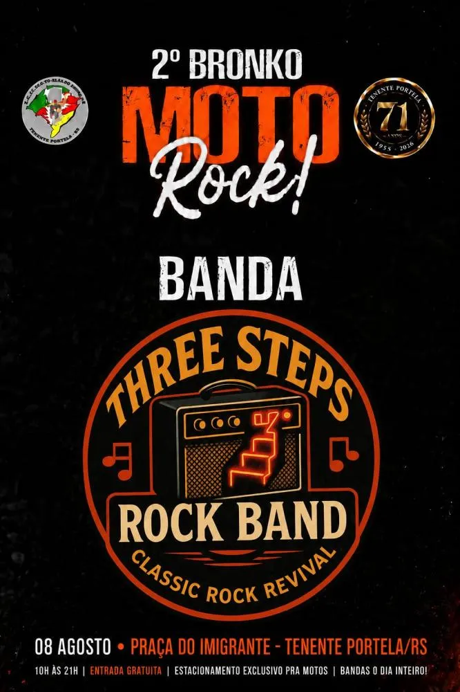 2º Bronko Moto Rock reúne motociclismo e grandes bandas nas comemorações dos 71 anos de Tenente Portela