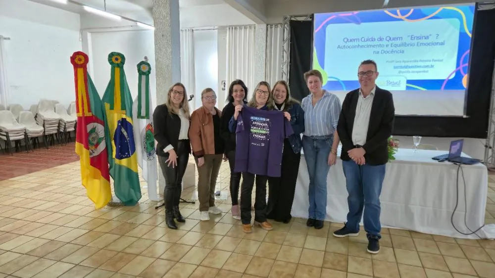 Parada pedagógica une saúde mental e qualificação do ensino em Tenente Portela