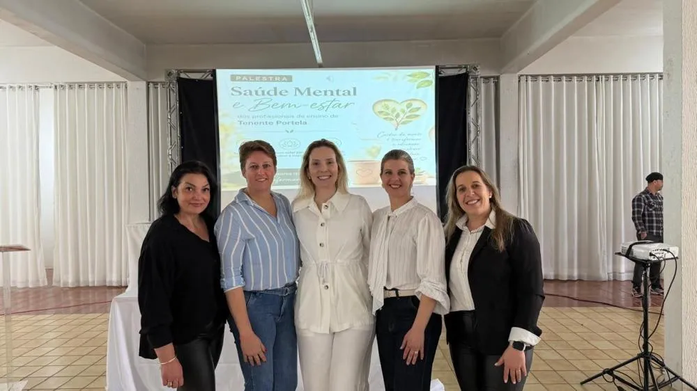 Parada pedagógica une saúde mental e qualificação do ensino em Tenente Portela
