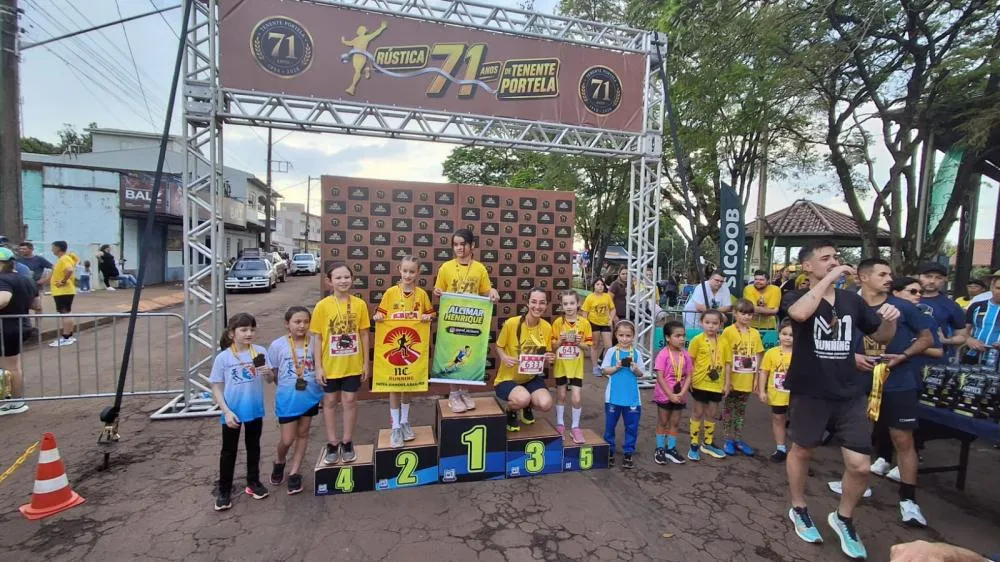 Rústica dos 71 anos reúne 550 atletas e transforma ruas de Tenente Portela em festa do esporte