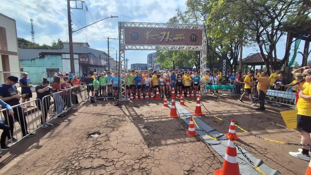 Rústica dos 71 anos reúne 550 atletas e transforma ruas de Tenente Portela em festa do esporte