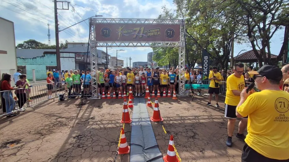 Rústica dos 71 anos reúne 550 atletas e transforma ruas de Tenente Portela em festa do esporte