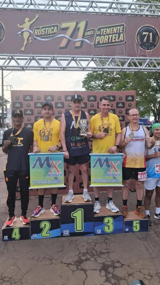 Rústica dos 71 anos reúne 550 atletas e transforma ruas de Tenente Portela em festa do esporte