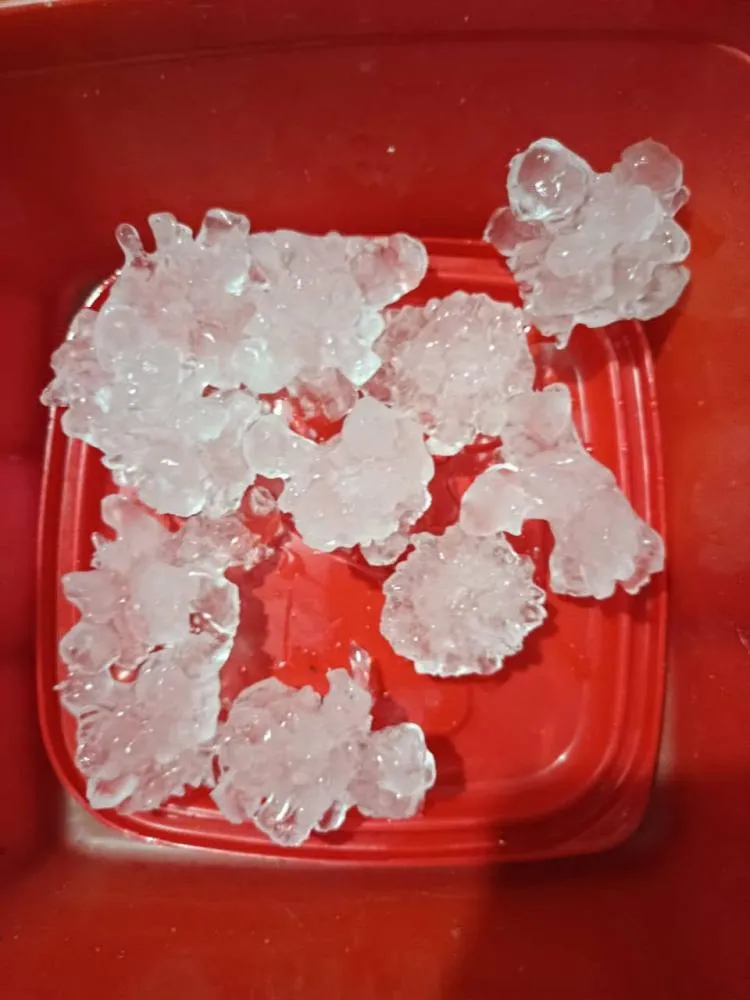 Chuva de granizo atinge interior de Vista Gaúcha e distrito de Bom Plano