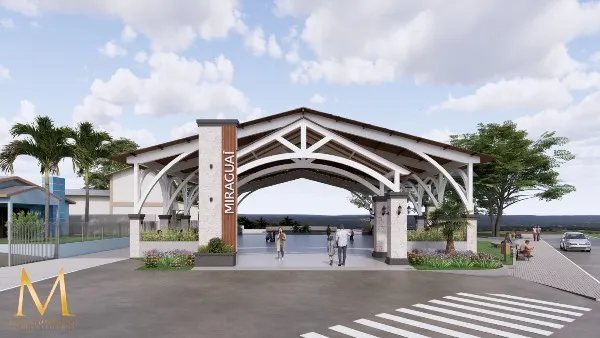 Miraguaí inicia construção da futura Rua Coberta na Praça Germano Eisi Pit
