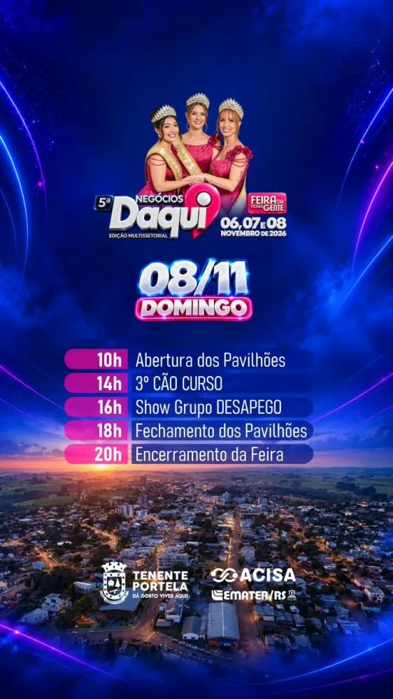 Confira a programação da 5ª Negócios Daqui de Tenente Portela
