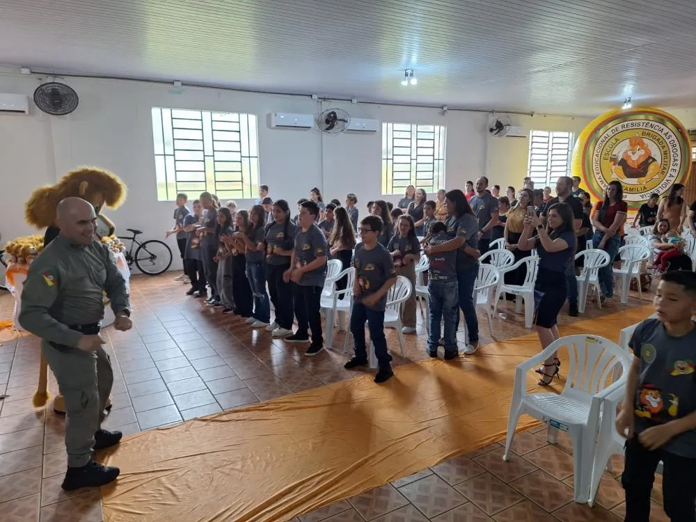 Braga realiza formatura do Proerd com 44 alunos